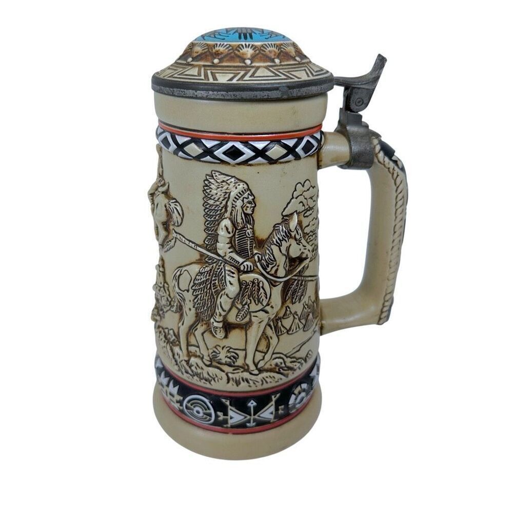 Vintage 1988 Avon Stein "Indians of The American Frontier"  Brazil #10782